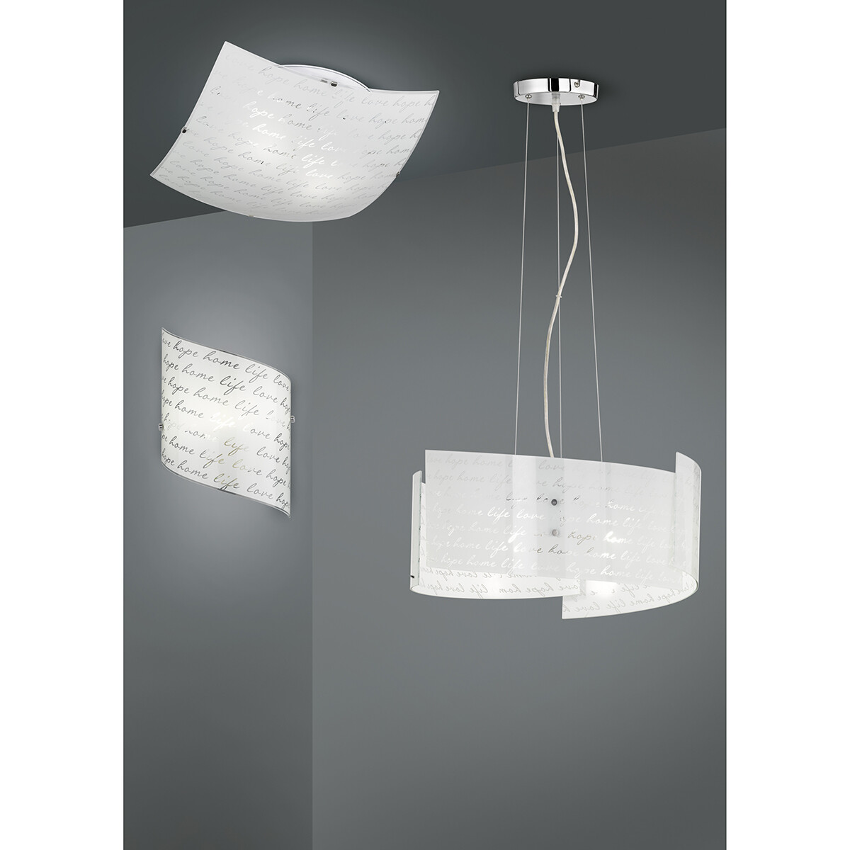 Suspension LED - Luminaire Suspendu - Trion Sonu - Douille E27 - 3-lumières - Rond - Mat Blanc - Aluminium