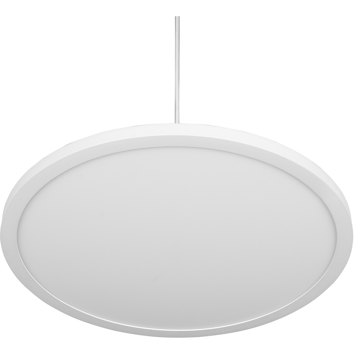 Suspension LED - Luminaire Suspendu - Trion Trula - 29W - Blanc Neutre 4000K - Dimmable - Rond - Mat Blanc - Aluminium