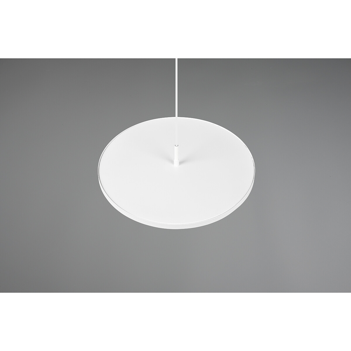 Suspension LED - Luminaire Suspendu - Trion Trula - 29W - Blanc Neutre 4000K - Dimmable - Rond - Mat Blanc - Aluminium