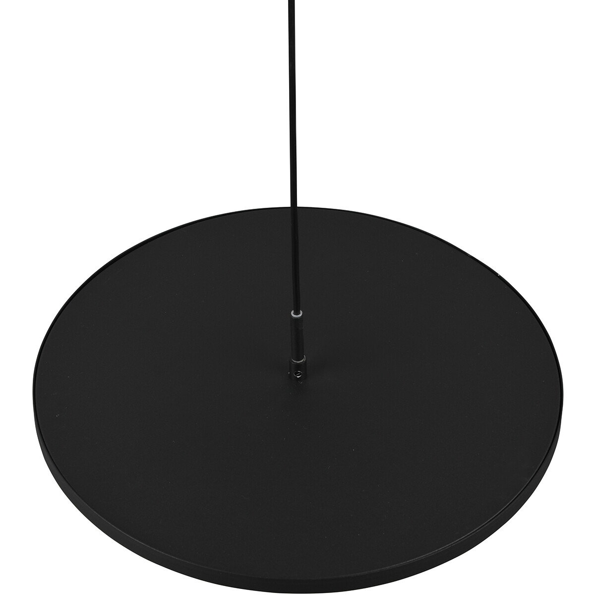 Suspension LED - Luminaire Suspendu - Trion Trula - 29W - Blanc Chaud 3000K - Dimmable - Rond - Mat Noir - Aluminium