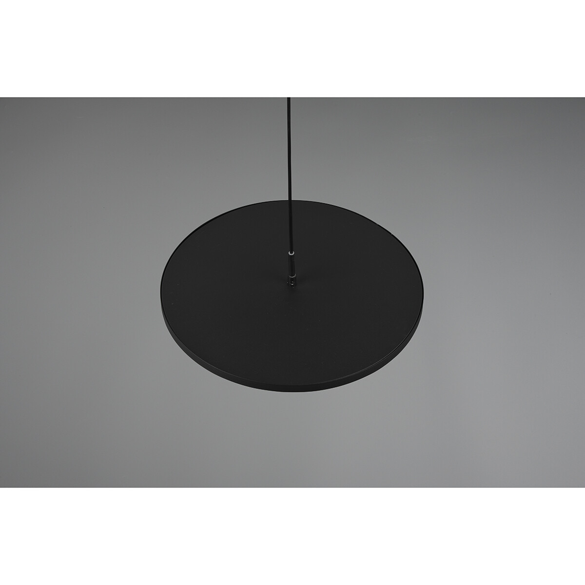 Suspension LED - Luminaire Suspendu - Trion Trula - 29W - Blanc Chaud 3000K - Dimmable - Rond - Mat Noir - Aluminium