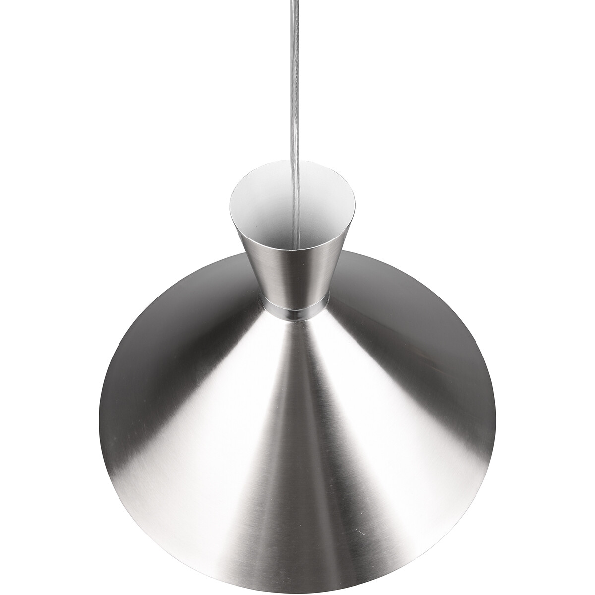 Suspension LED - Trion Ewomi - Douille E27 - 1-lumière - Rond - Mat Nickel - Aluminium - Ø35cm