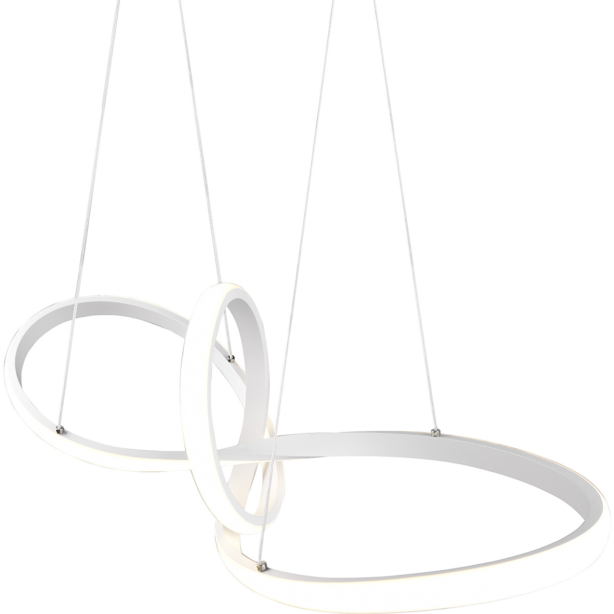 Suspension LED - Trion Sonso - 28W - Blanc Neutre 4000K - Dimmable - Rond - Mat Blanc - Aluminium