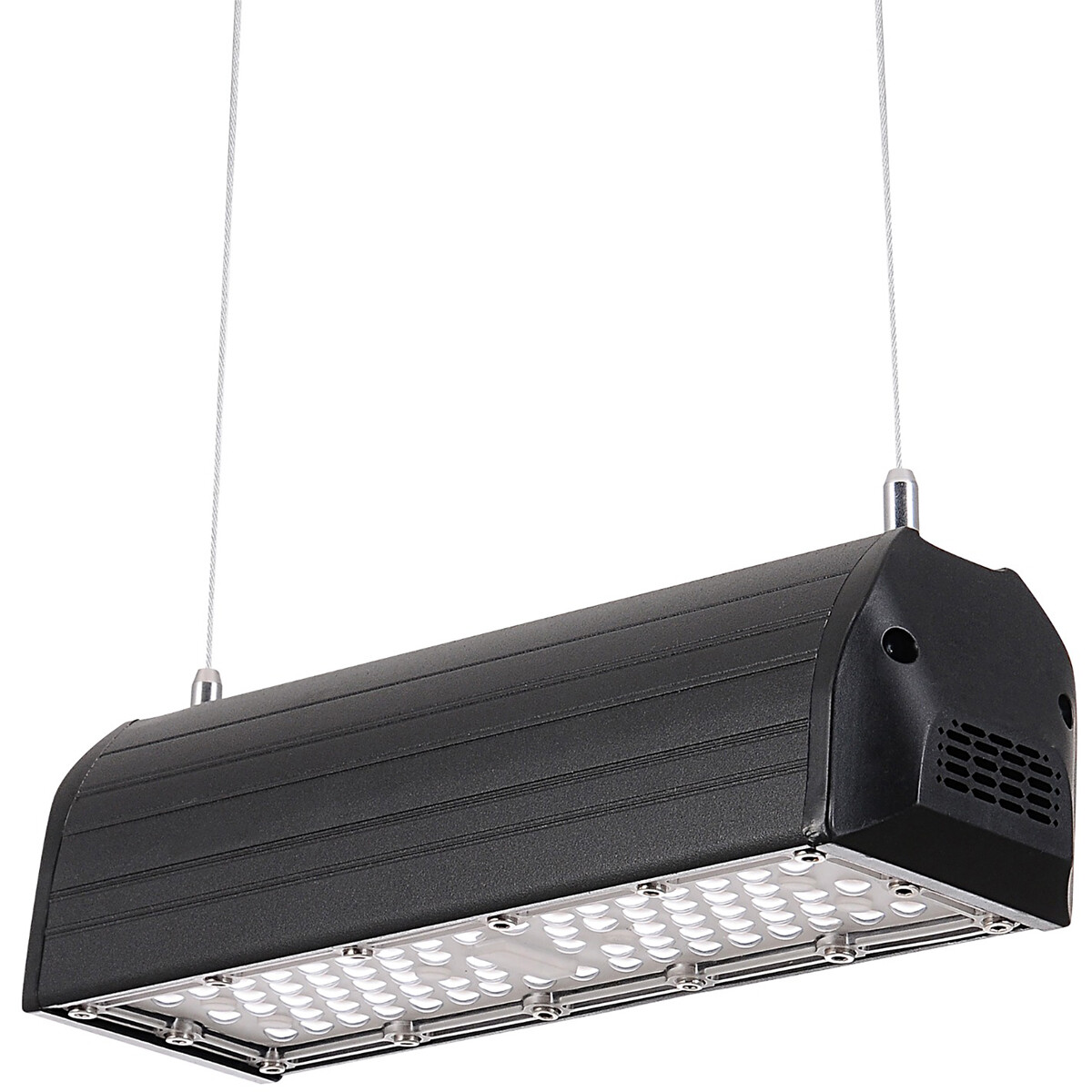 High Bay LED - Zarigmo - 50W - Rectangle - Éclairage d'Entrepôt - Étanche IP65 - Blanc Froid 6400K - Aluminium