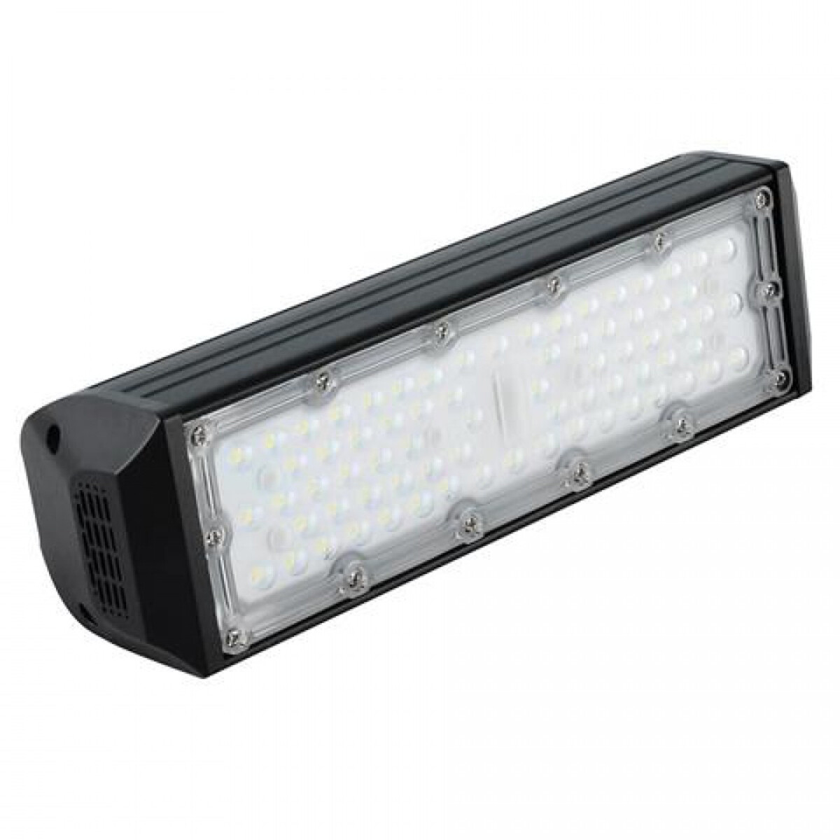 High Bay LED - Zarigmo - 50W - Rectangle - Éclairage d'Entrepôt - Étanche IP65 - Blanc Froid 6400K - Aluminium