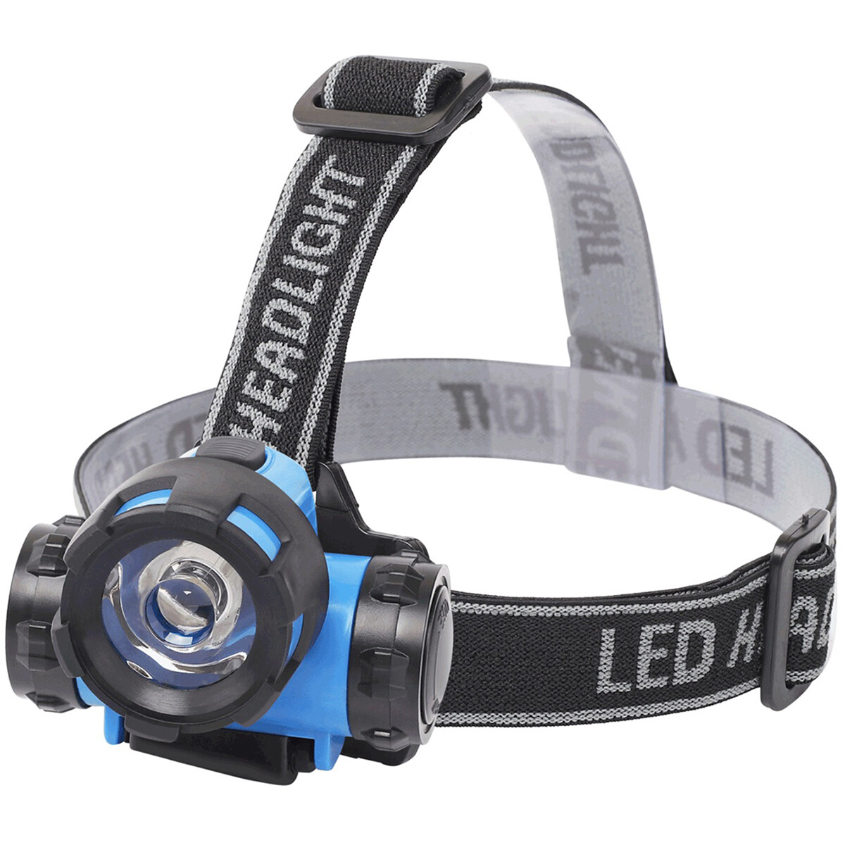 Lampe frontale LED - Aigi Crunli - Étanche - 50 Mètres - Inclinable - 1 LED - 0.8W - Bleu | Remplace 7W