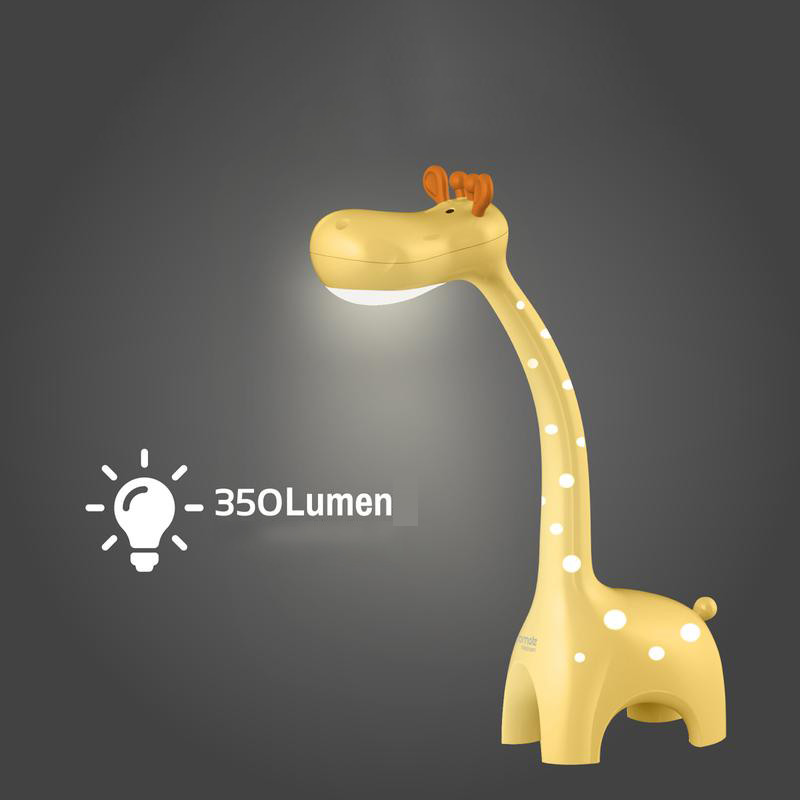 Veilleuse pour enfants LED - Lampe de Table - Girafe - Couleur de lumière ajustable - Jaune - Touch - Dimmable