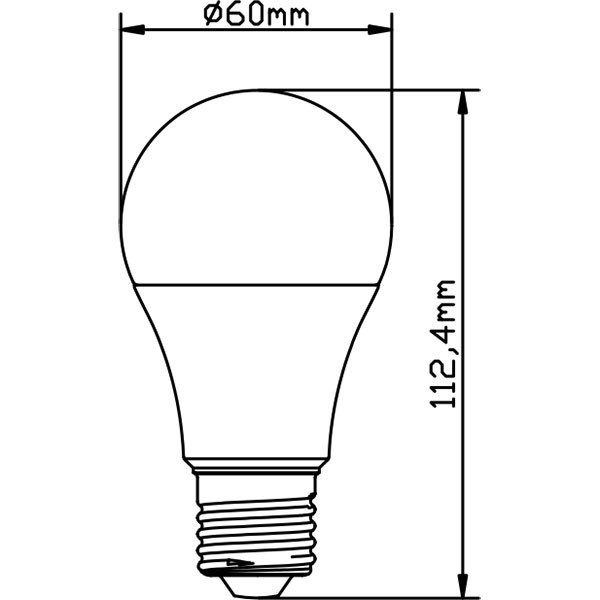 Pack de 10 Lampes LED - Douille E27 - 10W Dimmable - Blanc Froid 6400K