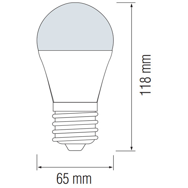 Pack de 10 Lampes LED - Douille E27 - 15W - Blanc Chaud 3000K