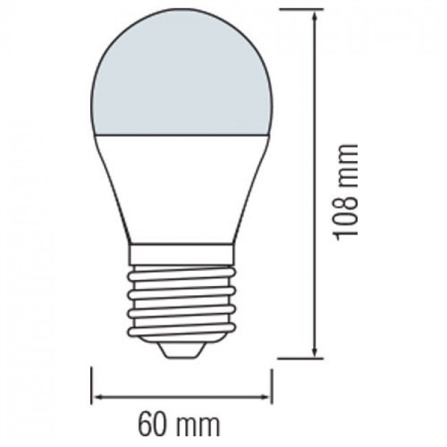 Pack de 10 Lampes LED - Douille E27 - 8W - Blanc Froid 6500K