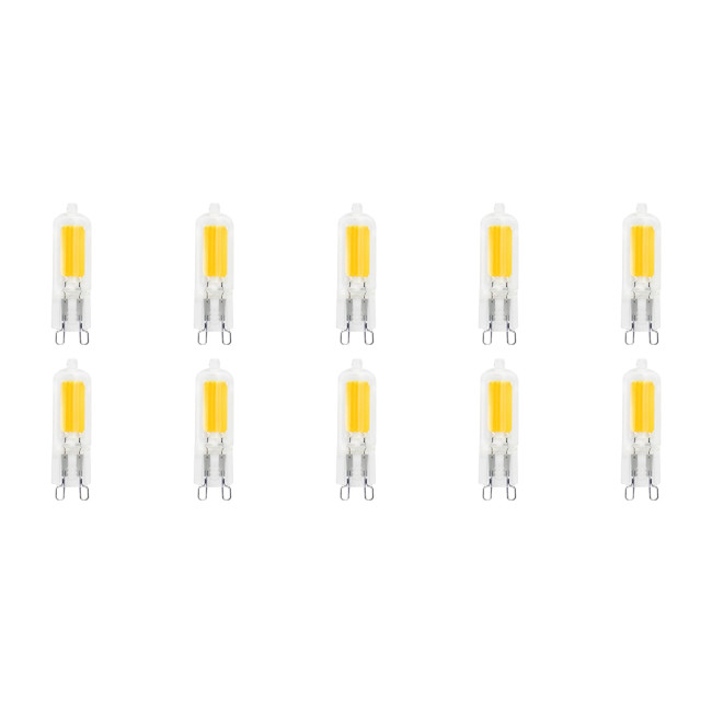 Pack de 10 Lampes LED - Exi - Douille G9 - 3W - Blanc Froid 6400K