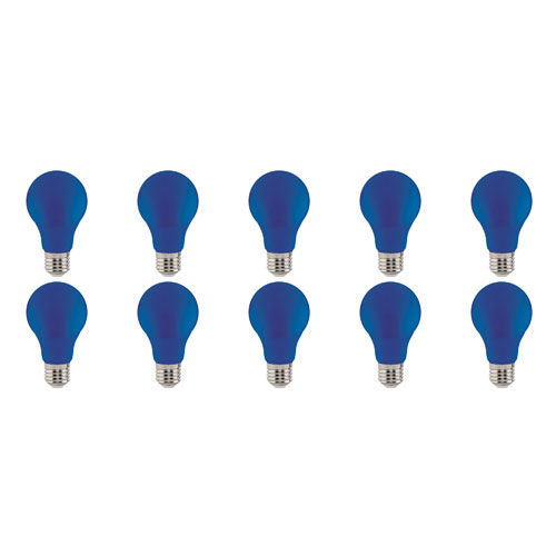 Pack de 10 Lampes LED - Specta - Bleu Coloré - Douille E27 - 3W