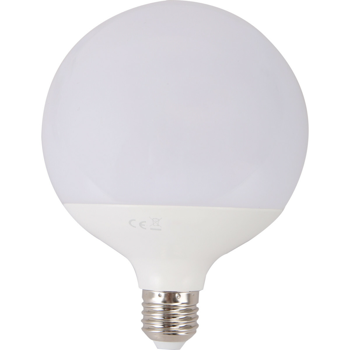 Lampe LED - Aigi Lido - Bulb G120 - Douille E27 - 18W - Blanc Chaud 3000K - Blanc