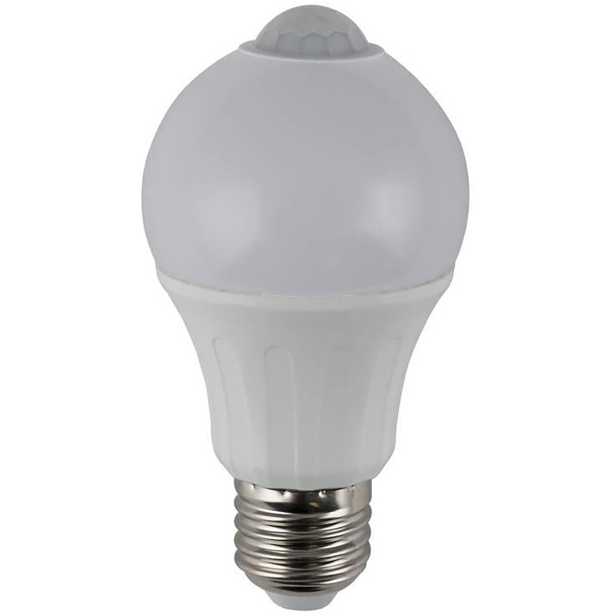 Lampe LED avec détecteur de mouvement - Aigi Linido - A60 - Douille E27 - 6W - Blanc Froid 6500K