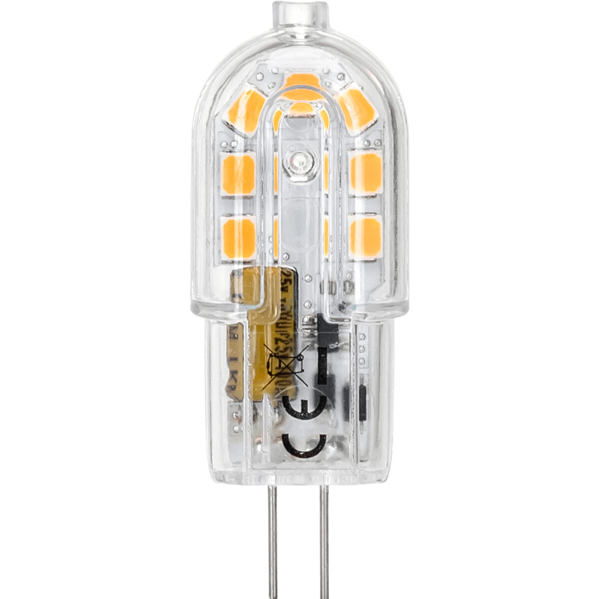 Lampe LED - Douille G4 - Dimmable - 2W - Blanc Chaud 3000K - Transparent | Remplace 20W