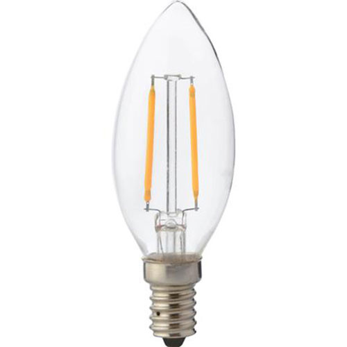 Lampe LED - Lampe à Bougie - Filament - Douille E14 - 4W - Blanc Neutre 4200K