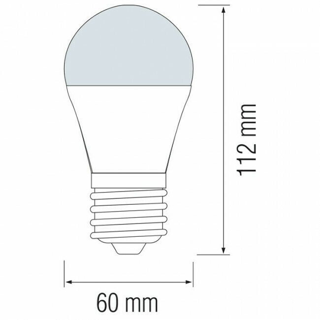 Lampe LED - Kozolux Runi - Douille E27 - 12W - Blanc Froid 6400K