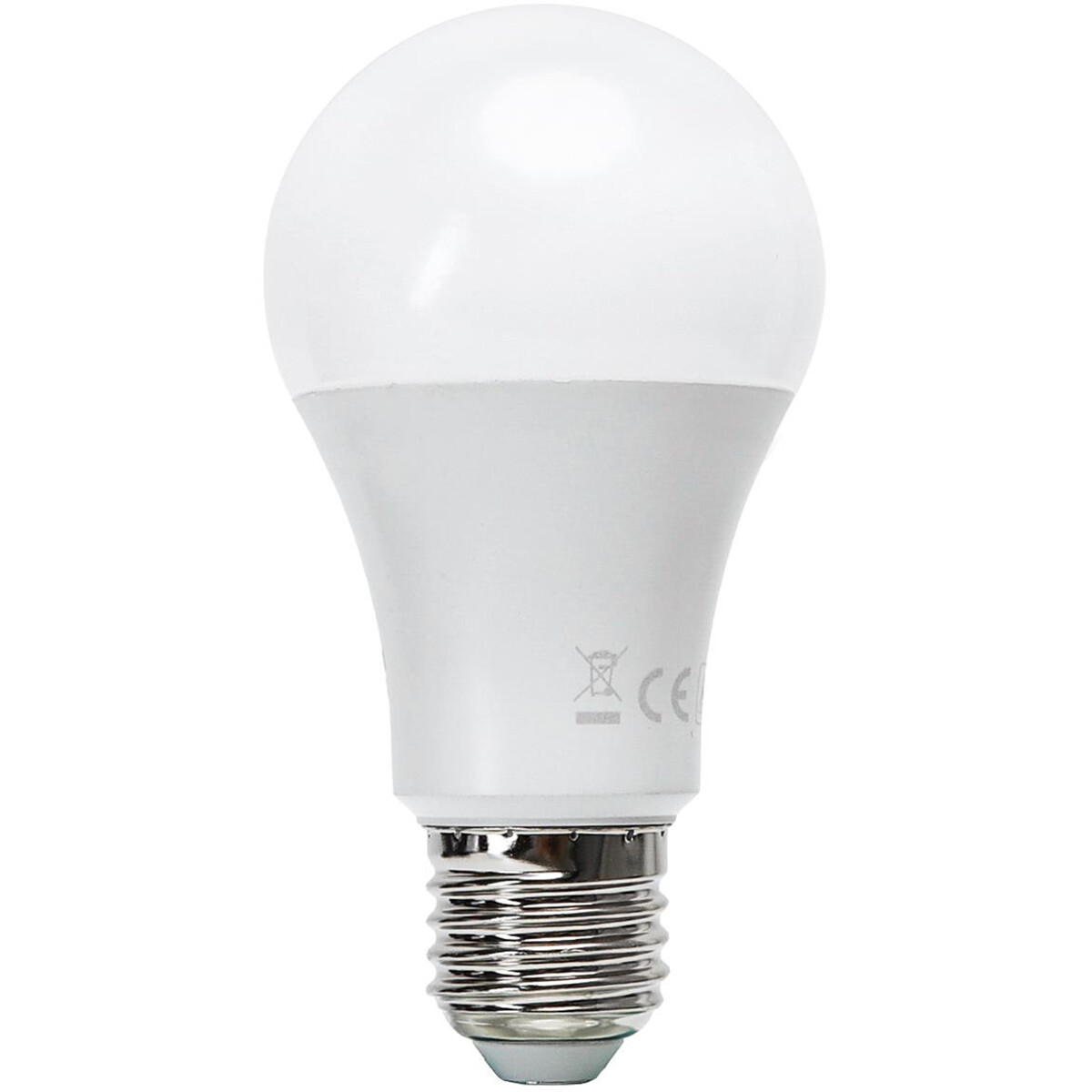 Lampe LED - LED Intelligente - Aigi Exona - Bulb A60 - 9W - Douille E27 - LED Wifi - RGB + Couleur de lumière ajustable - Mat Blanc - Verre