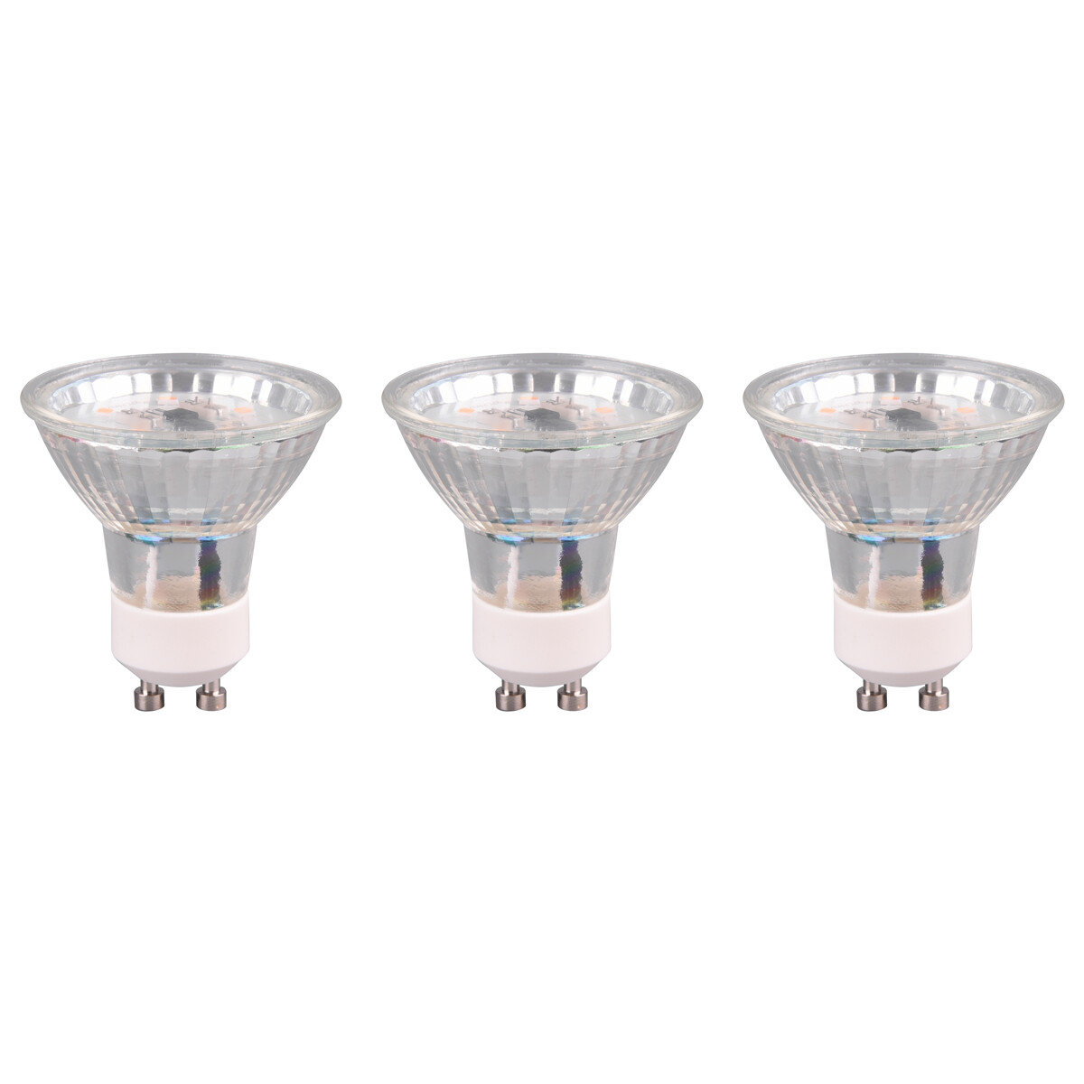 Lampe LED - Trion Rova - Set de 3 Pièces - Douille GU10 - 5W - Blanc Chaud 3000K - Dimmable