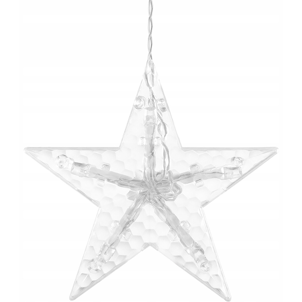 Rideau lumineux LED - Éclairage de Noël - Maxozo Star - Étoile - Blanc Chaud - 150 LEDs - 2.5 Mètres - USB - Télécommande - Minuteur