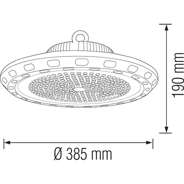 LED UFO High Bay 200W - Éclairage d'Entrepôt - Étanche IP65 - Blanc Froid 6400K - Aluminium