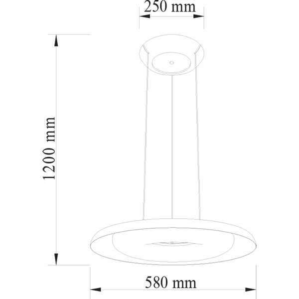 Plafonnier LED - Éclairage de Plafond - Elegant - 70W - Blanc Neutre 4000K - Aluminium Noir