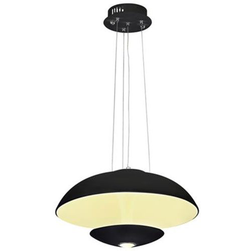 Plafonnier LED - Éclairage de Plafond - Viesta - 24W - Blanc Neutre 4000K - Aluminium Noir