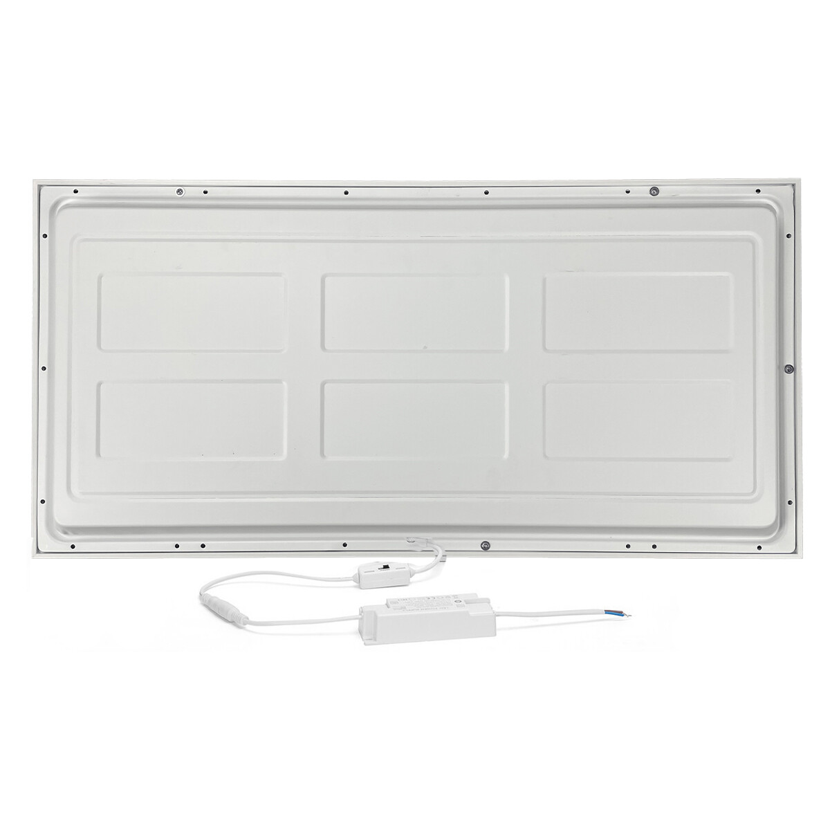 Panneau LED 30x60 pack de 6 - Velvalux Lumis - Panneau LED pour plafond suspendu - Blanc Chaud 3000K - 24W - Encastré - Rectangulaire - Blanc - Sans scintillement