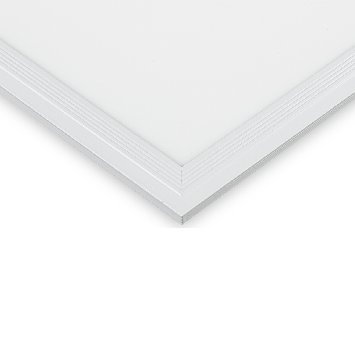 Panneau LED - Aigi Clena - 60x60 Blanc Froid 6000K - 40W Encastrement Carré - Mat Blanc - Sans Scintillement