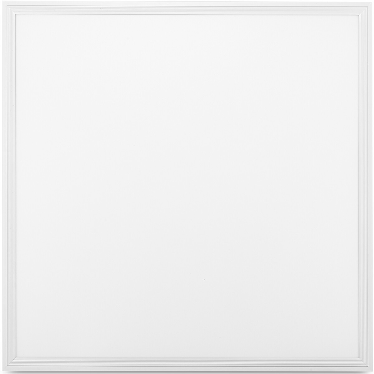 Panneau LED - Aigi Clena - 60x60 Blanc Froid 6000K - 40W Encastrement Carré - Mat Blanc - Sans Scintillement