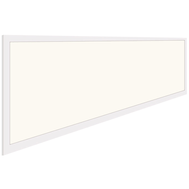 Panneau LED - Aigi - 30x120 Blanc Neutre 4000K - 32W High Lumen - Rectangulaire Encastré - Inclus Prise - Mat Blanc - Sans Scintillement