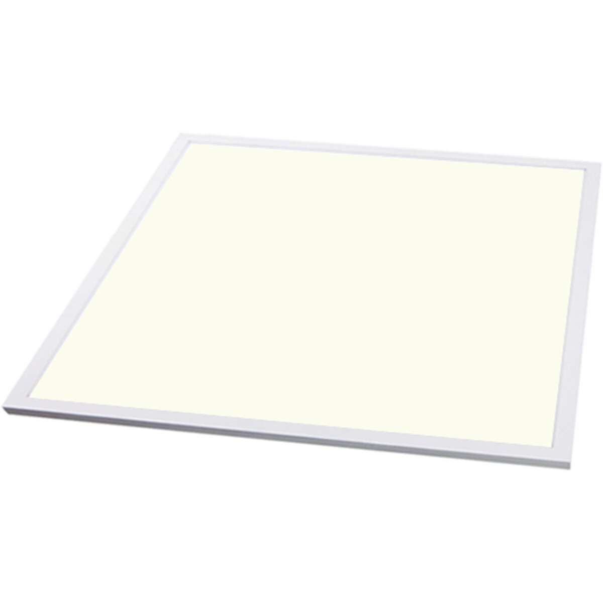 Panneau LED - Aigi - 60x60 Blanc Neutre 4000K - 50W Encastrement Carré - Mat Blanc - Aluminium - Sans Scintillement