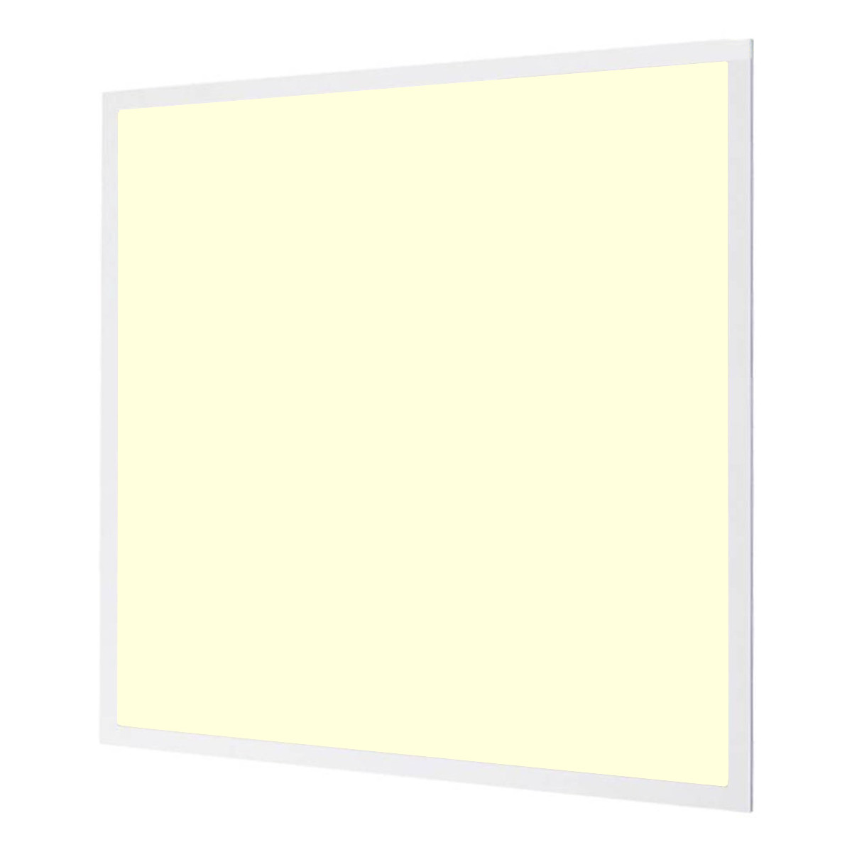 Panneau LED avec prise - Aigi Leny - 60x60 - Blanc Chaud 3000K - 32W - 3840lm - 120lm/W - High Lumen - Encastré - Carré - Mat Blanc - Sans Scintillement