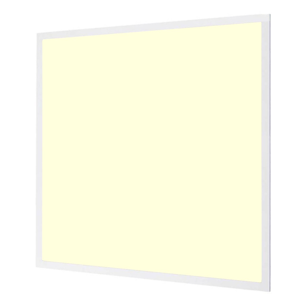 Panneau LED - Aigi - 60x60 Blanc Chaud 3000K - 40W High Lumen UGR19 - Carré Encastré - Inclus Prise - Mat Blanc - Sans Scintillement