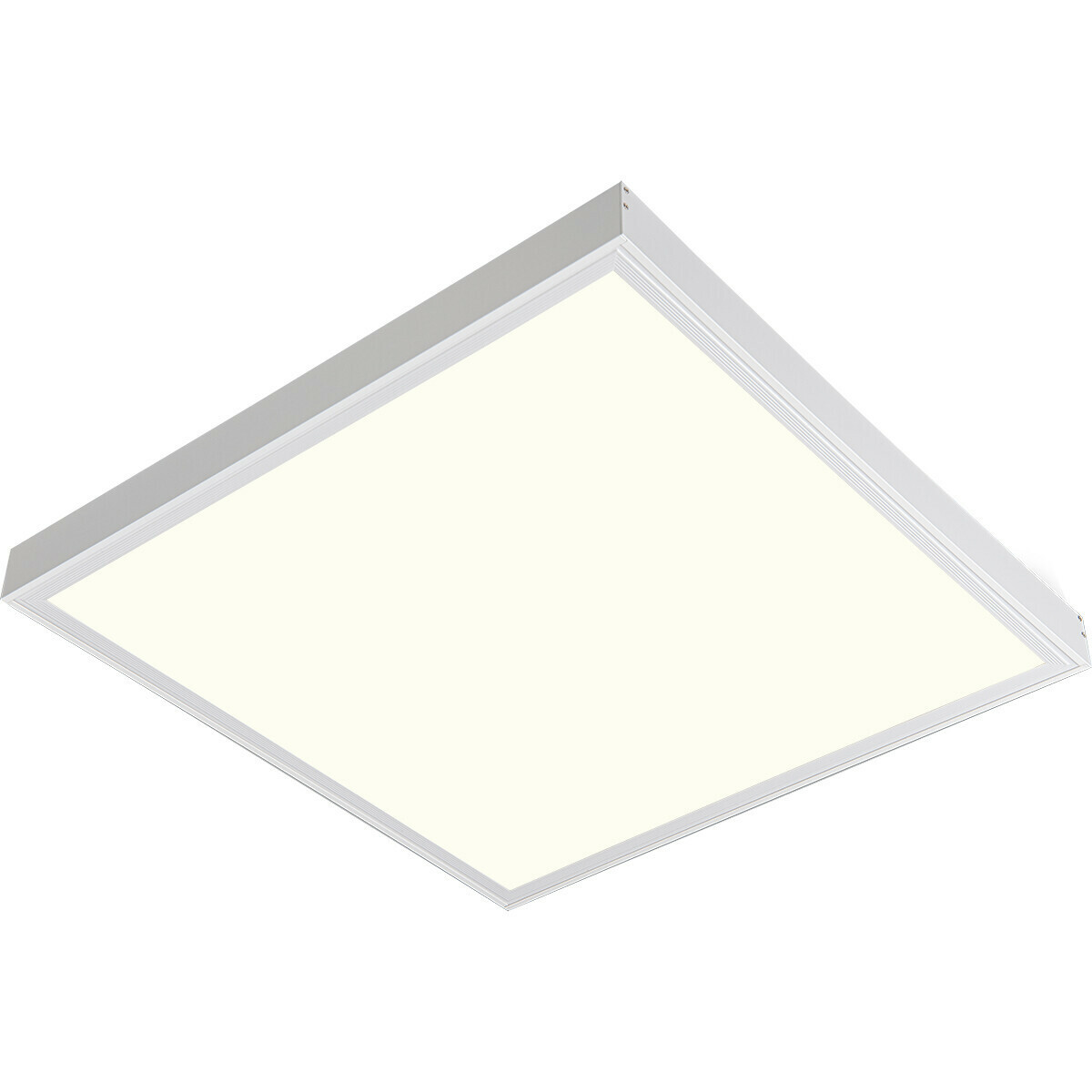 Panneau LED - Aigi Clena - 30x30 Blanc Neutre 4000K - 12W Montage Carré - Mat Blanc - Sans Scintillement