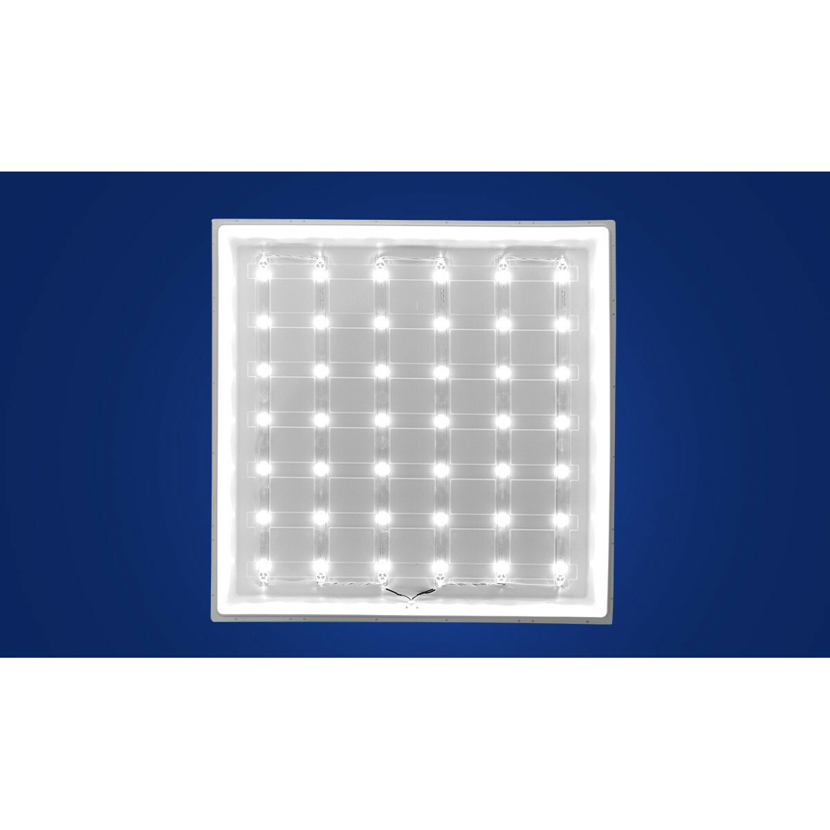 Panneau LED - Aigi Hyron - 60x60 - Couleur de lumière ajustable CCT - 40W - Encastré - Carré - Mat Blanc - Aluminium - Sans Scintillement