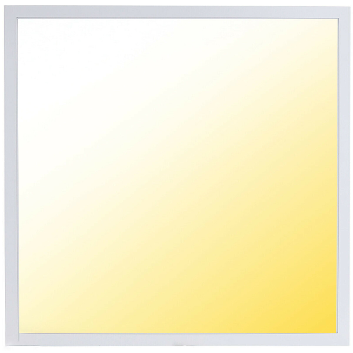 Panneau LED - Aigi Hyron - 62x62 - Couleur de lumière ajustable CCT - 40W - Encastré - Carré - Mat Blanc - Aluminium - Sans Scintillement