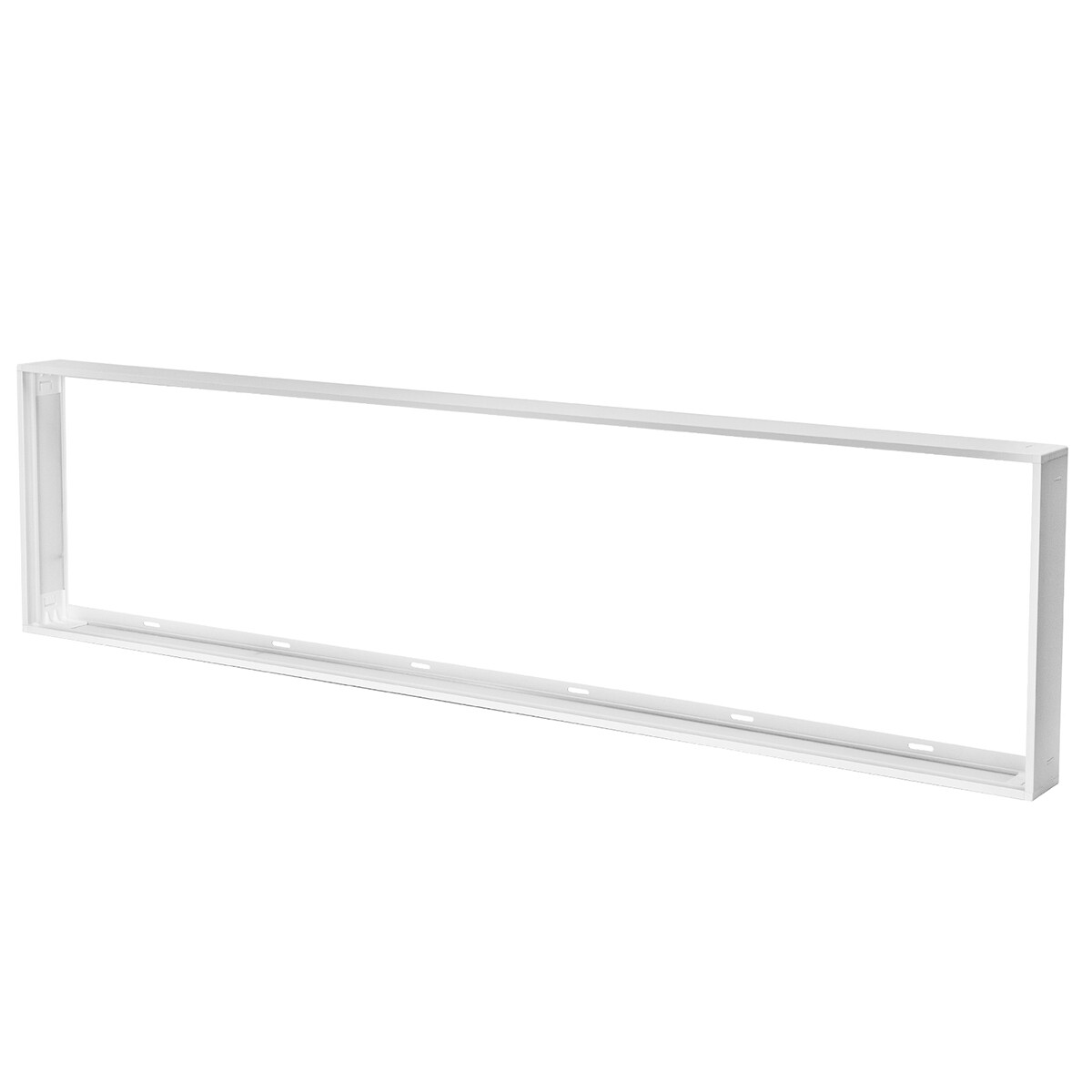 Cadre de montage pour panneau LED - Velvalux - 30x120 - Aluminium - Rectangulaire - Blanc