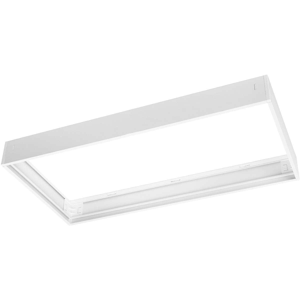 Cadre de montage pour panneau LED - Velvalux - 30x60 - Aluminium - Rectangulaire - Blanc