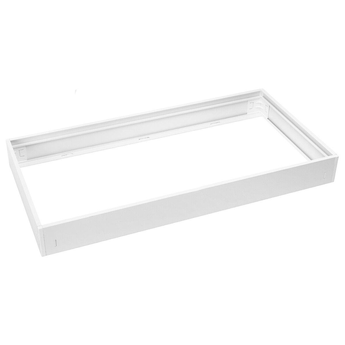 Cadre de montage pour panneau LED - Velvalux - 30x60 - Aluminium - Rectangulaire - Blanc