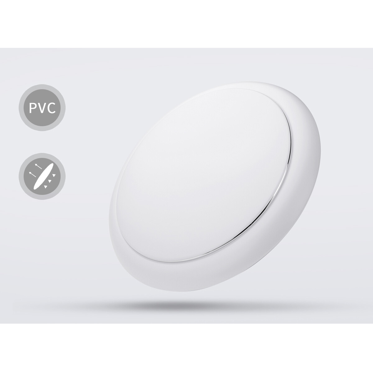 Plafonnier LED - Aigi Ala - En Saillie Rond 12W - Blanc Neutre 4000K - Mat Blanc - Aluminium