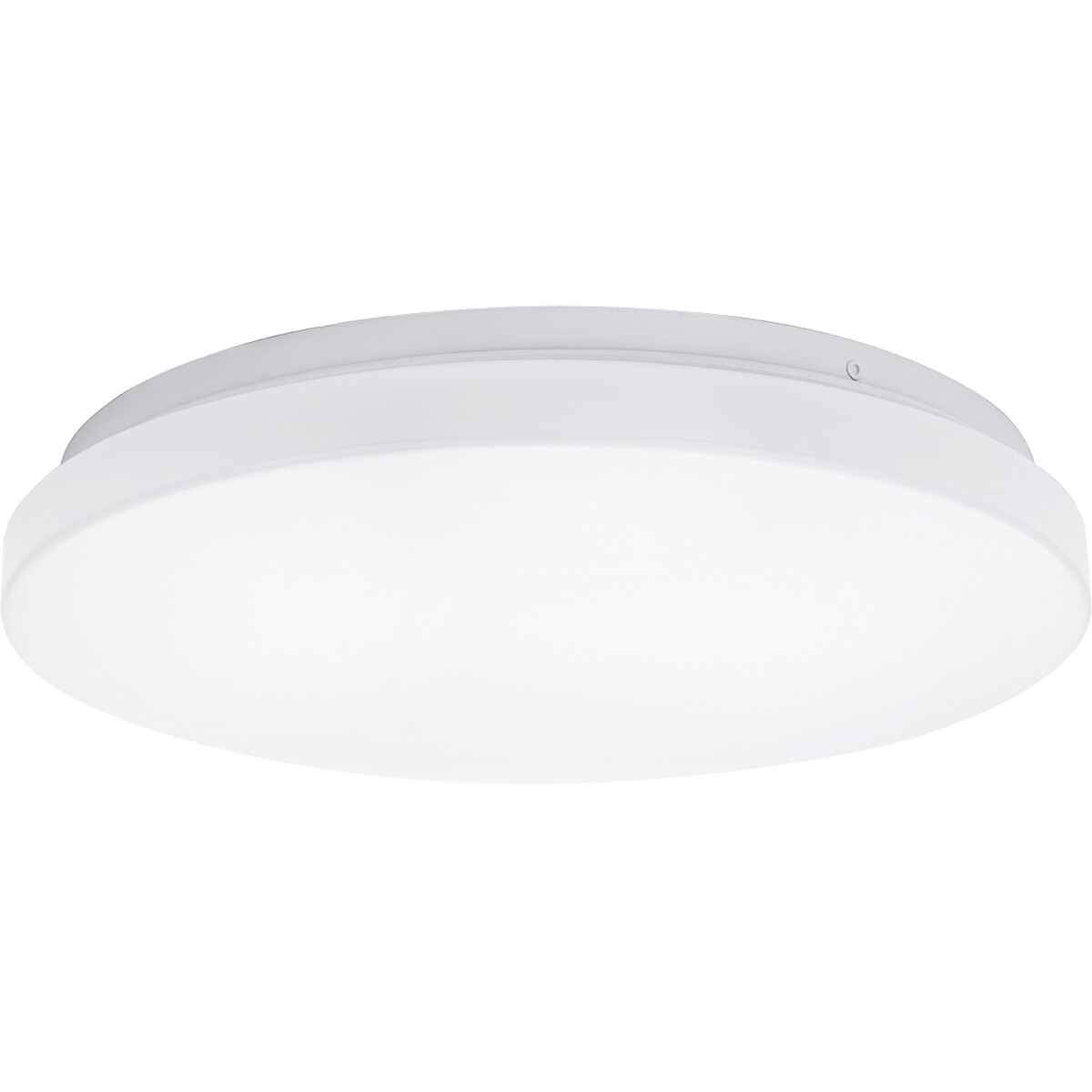 Plafonnier LED - Aigi Alona - En Saillie Rond - 12W - Blanc Neutre 4000K - Mat Blanc - Plastique