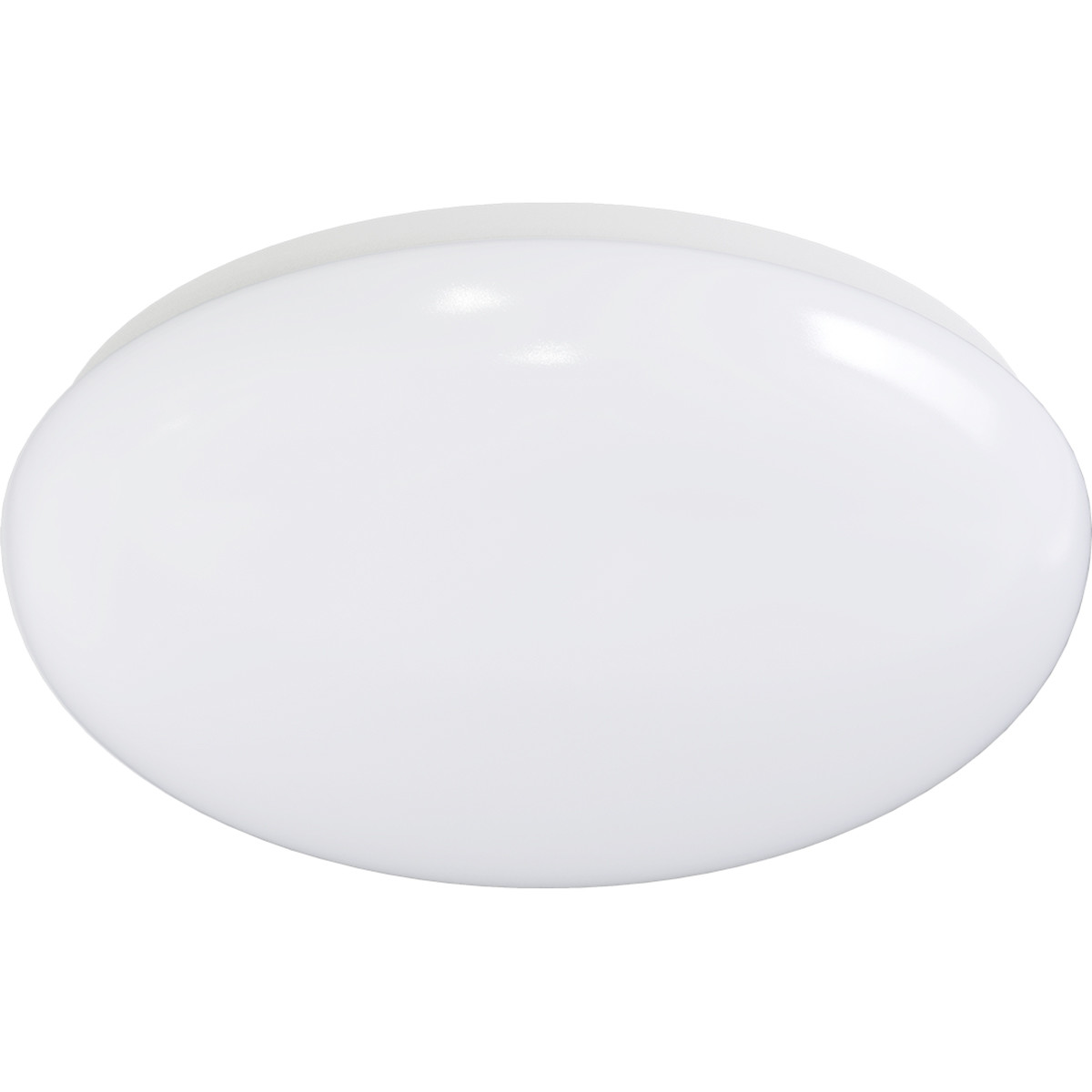 Plafonnier LED - Aigi Arory - En Saillie Rond - 12W - Blanc Chaud 3000K - Mat Blanc - Aluminium