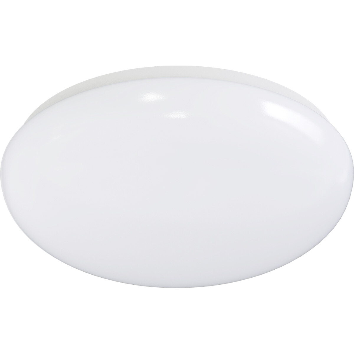 Plafonnier LED - Aigi Arory - En Saillie Rond - 20W - Blanc Froid 6300K - Mat Blanc - Plastique