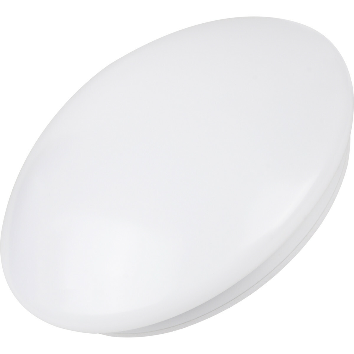 Plafonnier LED - Aigi Arory - En Saillie Rond - 24W - Blanc Froid 6300K - Mat Blanc - Plastique