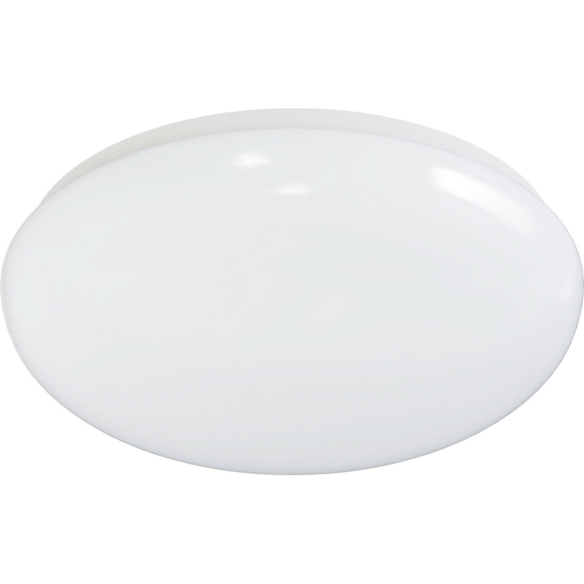 Plafonnier LED - Aigi Arory - En Saillie Rond - 24W - Blanc Froid 6300K - Mat Blanc - Plastique