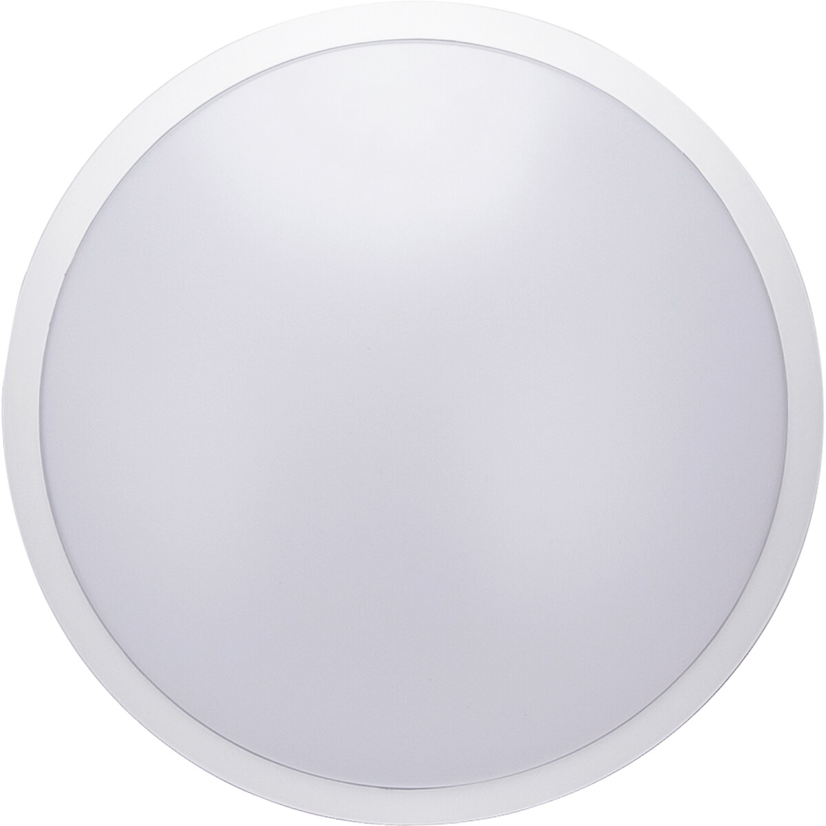 Plafonnier LED - Aigi Ashly - En Saillie Rond 18W - Blanc Froid 6500K - Mat Blanc - Aluminium