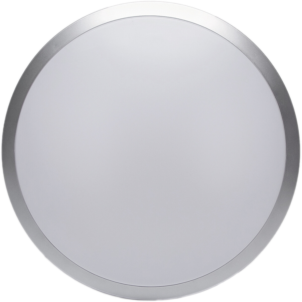 Plafonnier LED - Aigi Ashly - En Saillie Rond 18W - Blanc Neutre 4000K - Mat Argent - Aluminium