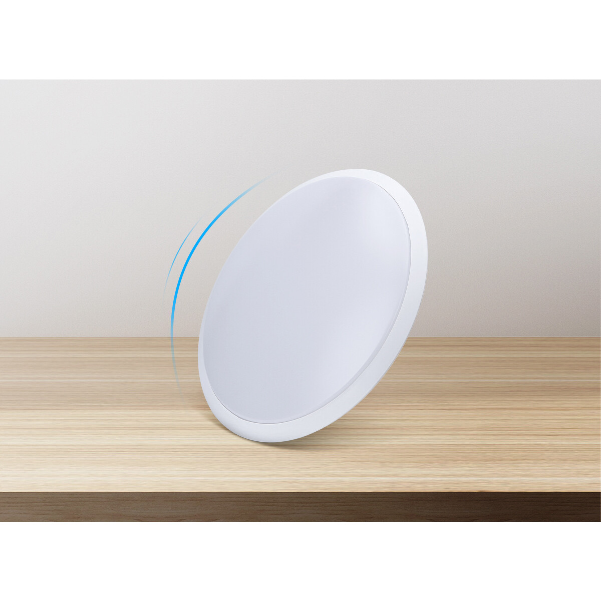 Plafonnier LED - Aigi Ashly - En Saillie Rond 18W - Blanc Chaud 3000K - Mat Blanc - Aluminium