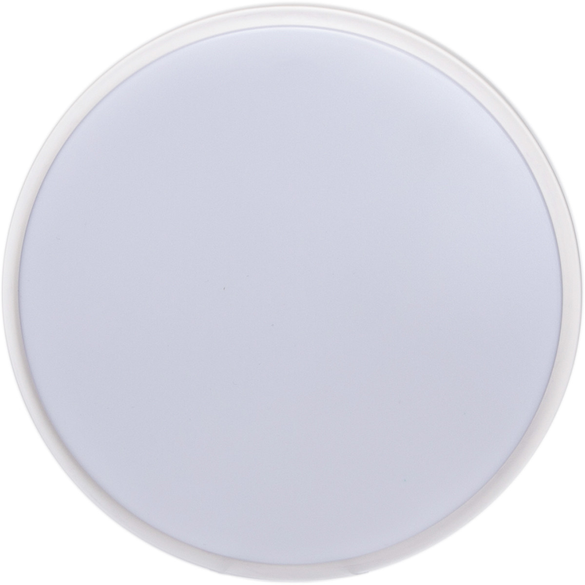 Plafonnier LED - Aigi Santi - En Saillie Rond 12W - Blanc Froid 6500K - Mat Blanc Aluminium